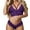 X16 Purple, variant on Bjutir Women Lingerie Set Scalloped Side Bow Lace Trim Tie Sexy Women Bra And Panty Underwear Set Red