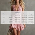 thumbnail image 2 of YuXingFu Wedding Guest Dresses for Women formal Mini Sleeveless Plus Size Womens Dress V-Neck Solid Color Slim Fit Casual Summer Pink S, 2 of 7