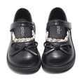 thumbnail image 6 of Viluyesy Girls Mary Jane Shoes With Bow - Princess Leather Flats Soft Sole Lace Loafer Dress Shoes For Toddler Kids Spring Summer Black Size 3, 6 of 10