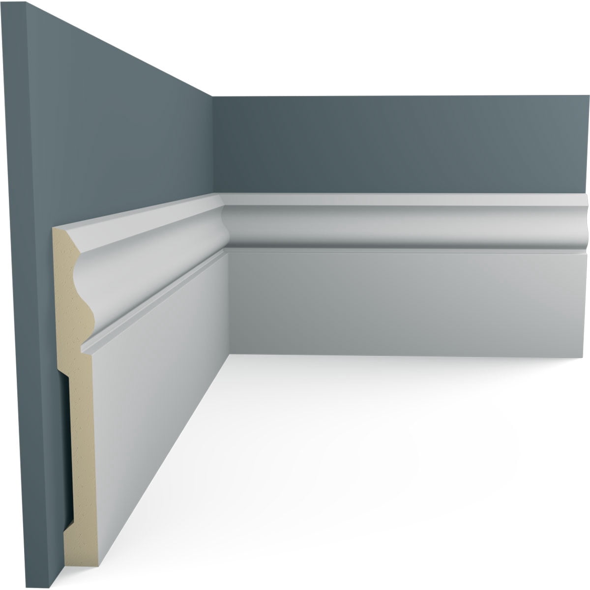 Ekena Millwork 5 1/2"H x 5/8"P x 94 1/2"L Aberdeen Baseboard Moulding (8-Pack)