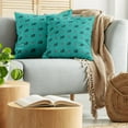 thumbnail image 5 of Ambesonne Teal Throw Pillow Cover 2 Pack, Kittens Pink Hearts, 18", Teal Pink Dark Blue, 5 of 5