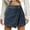 Blue, variant on FASHOFT Jean Skirt for Women Summer Plus Size Denim Skort High Waisted Slim Fit Irregular Unique Design Casual Daily Streetwear Denim Skirts Black