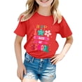 thumbnail image 1 of TZEWGL Cute Shirt For Infnat Round Neck Loose Short Sleeve Graphic Print Clothes For Newborns size 3-4T, 1 of 4