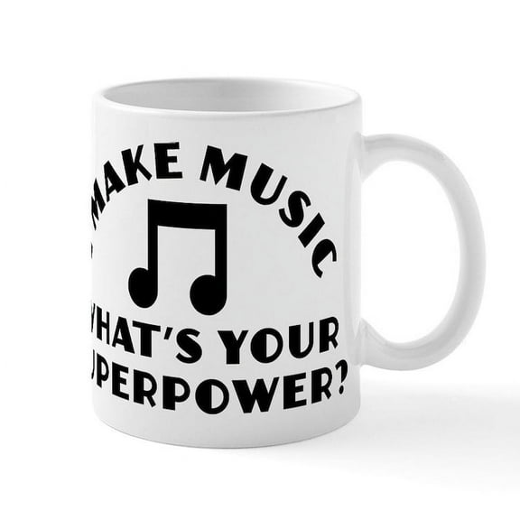 CafePress - I Make Music - 11 oz Ceramic Mug - Novelty Coffee Tea Cup