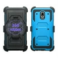 thumbnail image 3 of Samsung Galaxy J7 Star Case,J7 Crown Case,J7v 2nd Gen,J7 2018,J7 Refine Case with Belt Clip, Shock Proof Protection w[Built In Screen Protector] Holster, Blue, 3 of 5