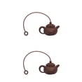 thumbnail image 1 of Billuyoard Infusores de té de silicona Gel estilo chino Mini tetera de arcilla bonita forma infusor bolsa de té filtro de hojas difusor Café 2piezas Billuyoard CBP053452, 1 of 6