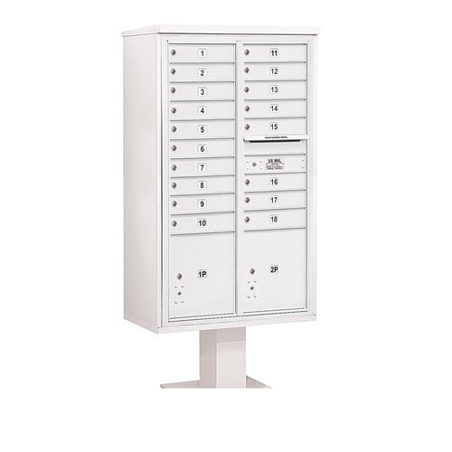 Salsbury Industries 18 Door Front Load 4c Horizontal Cluster Box Unit With 2 Parcel Lockers Walmart Com Walmart Com