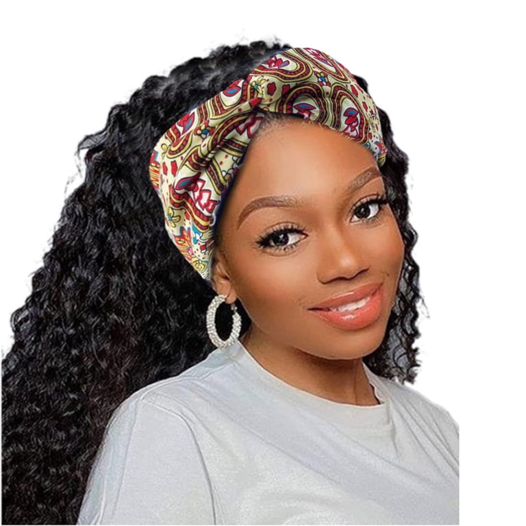 10 PCS Boho Bandeau Headbands for Women Wide Bandana  display picture 3