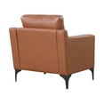 thumbnail image 4 of Serta Hemsworth Mid-Century Modern Style Armchair, Brown Faux Leather, 4 of 10