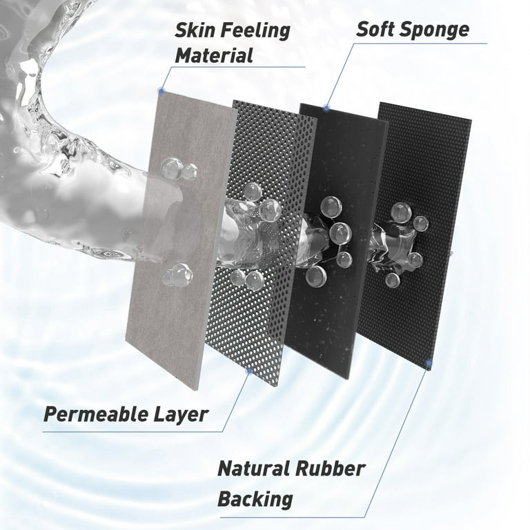 Deparnit Rubber Non-Slip Quick Dry Bathroom Rugs Super Absorbent