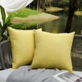 thumbnail image 1 of Cojines de exterior para muebles de patio, fundas de almohada impermeables, cojines cuadrados para jardín, fundas de almohada de lino estilo granja para patio, carpa, sofá, 18 x 18, 1 of 6