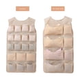 thumbnail image 4 of Boovnll Double-Sided Hanging Closet Underwear Organizer, GreyEnlarged Closet Hanging Bra Organizer , Extra-Large Sided Wall Shelf Wardrobe Mesh Pockets Hanging Sto, 4 of 6