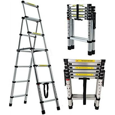 Ladder Household Ladder Folding Herringbone Ladder 5 6 Steps(5.6ft   6.6ft) Ladder Aluminum Alloy Telescopic Ladder Safety Folding Ladder Multipurpose Portable Telescopic Ladder