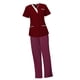 thumbnail image 4 of Uniformes de enfermería, conjuntos de batas para mujer, disfraz de enfermera cómodo para médico, pantalones deportivos superiores para esteticista de Rojo Yinane Uniforme de enfermera, 4 of 8