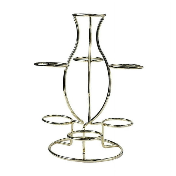 Crystal Seat Spheres Metal Holder Saving Space Multipurpose Display Stand Crystal Base for Bookcase,A