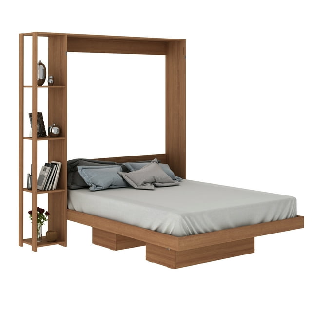 Cama Matrimonial Abatible Con Estantes Almond CM8014.0100 MADIK Progresista
