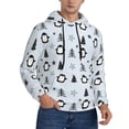 thumbnail image 2 of Daiia penguin tree star for Men's Fashion Hoodies & Sweatshirts with Kangaroo Pocket Hooded Sweatshirt Breathable & Moisture Wicking-Medium, 2 of 7