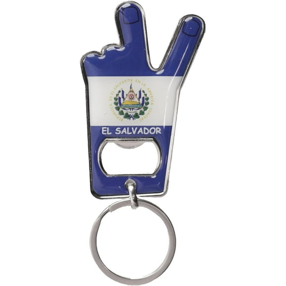Victory Beer Bottle Opener Keychain - Country Flag (El Salvador)