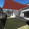 thumbnail image 1 of Vela de Sombra Rectangular 4x6m Rojo Ladrillo, Toldo Impermeable Protección UV para Jardín Terraza Patio Exterior Piscina con Cuerda Libre Sincero Electrónica, 1 of 5