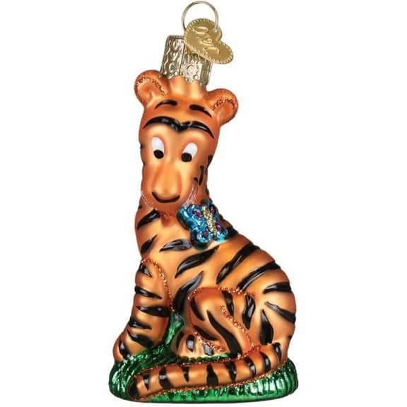 Old World Christmas Blown Glass Ornament for Christmas Tree, Tigger, 1 Count