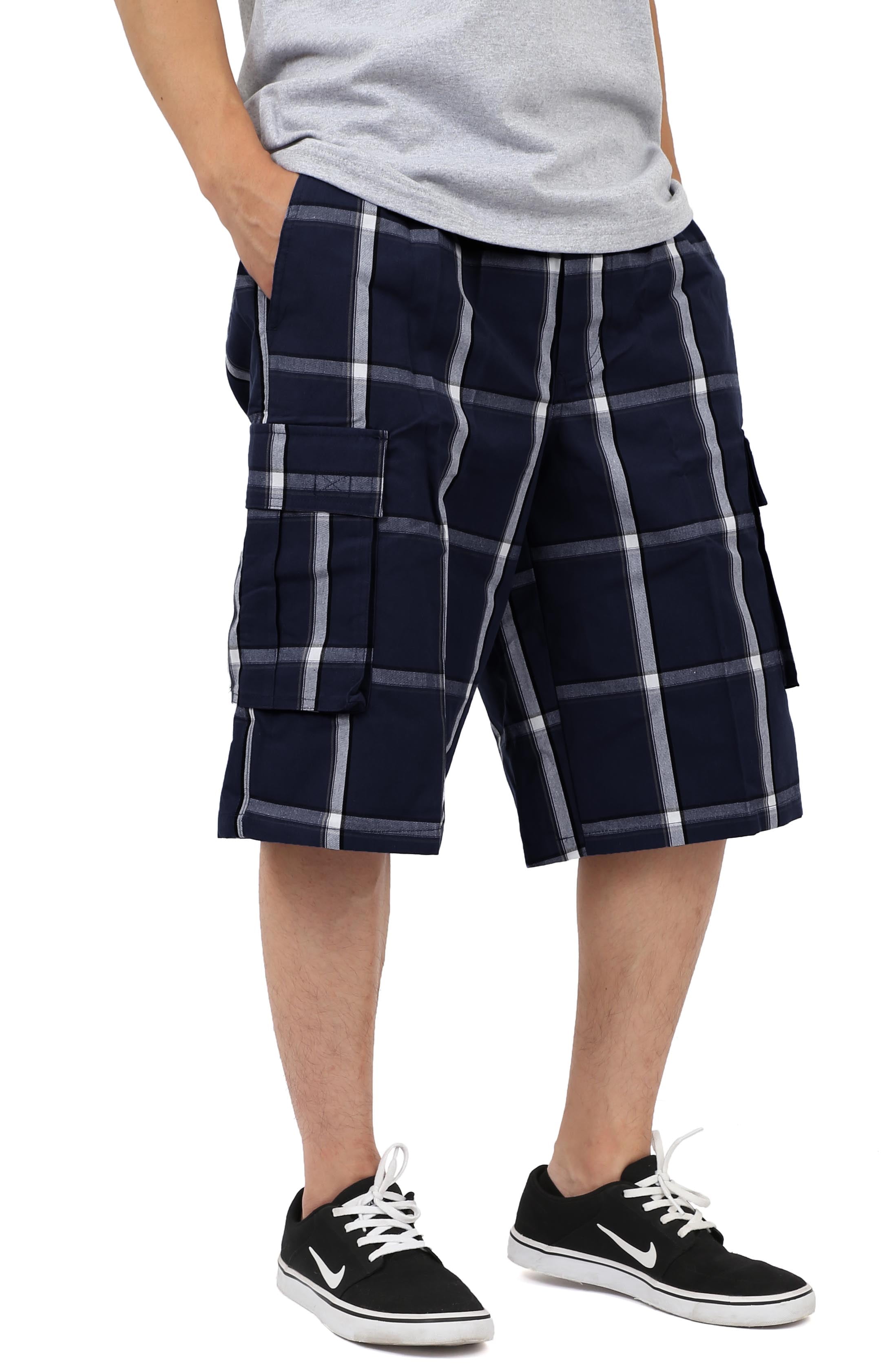 men's plaid cargo pants
