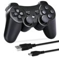 thumbnail image 1 of XYCCA Wireless Controller Compatible with PS3, Controller Replacement for PS3 with Upgraded High-Precision Joystick, Wireless Remote Gamepad with Charger Cable (Black), 1 of 7