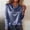 *Navy, variant on Satin V Neck Long Sleeve Cowl Neck Blouse for Women,Ruched Stretch Trendy Blouse Shirt Top Silver,Womens Plus M