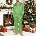 thumbnail image 6 of Family Christmas Pajama Sets Satin Christmas Pjs Long Sleeve Button-Down Loungewear Set Funny Christmas Pajamas Christmas Pajamas Mens, 6 of 6