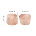 thumbnail image 2 of Wood Button Top Plugs 3/8" Wood color Hardwood Furniture Plugs 9/25 Inch Height 200Pcs, 2 of 3