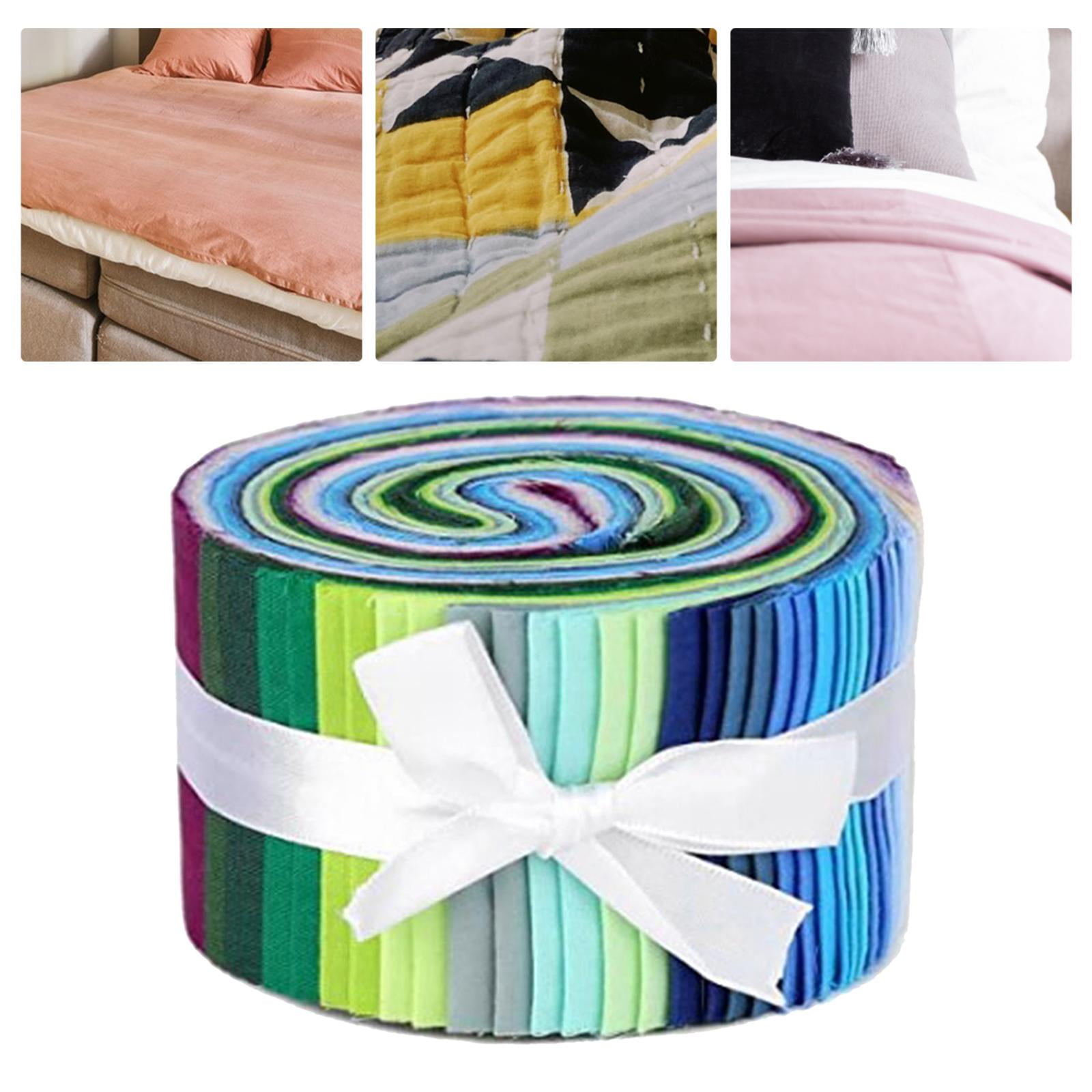 FVDPWYE 36Pcs Fabric Strips Jelly Rolls 2.5 Inch Sewing Quilting DIY Craft Fabric