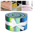thumbnail image 2 of 36 Pieces Jelly Roll Multi-Color Fabric Quilting Fabric Strips with Different Patterns for Sewing Quilting Crafting Home DIY, 2 of 8