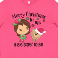 thumbnail image 4 of Inktastic Merry Christmas to Me, a Big Sister to Be Youth T-Shirt, 4 of 5