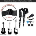 thumbnail image 2 of ROZYARD Antislip Soft Nylon Strap for Acoustic/Electric/Bass Guitar, Length Adjustable, 2 of 11