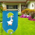 thumbnail image 3 of Wukai Goose Holding an Umbrella Print Garden Flag 12.5x18 Inch Double Sided Sun-resistant Rain-resistant, Wrinkle-resistant Colorfast(Only Flag), 3 of 7
