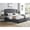 Gray, variant on Grey+White 3-Piece Upholstered Bedroom - Wingback Bed with Single Drawer Nightstands - Bedroom Decor Upgrade - Durable and Sophisticated Choice