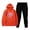 Orange, variant on Xdegoge Womens Sweatsuits 2 Piece Set Floral Print Long Sleeve Hooded Sweatshirt Casual Drawstring Hoodie Y2K Sport Lounge Outfits Joggers High Waist Loose Sweatpants 2025 Stylish Cozy Tracksuit