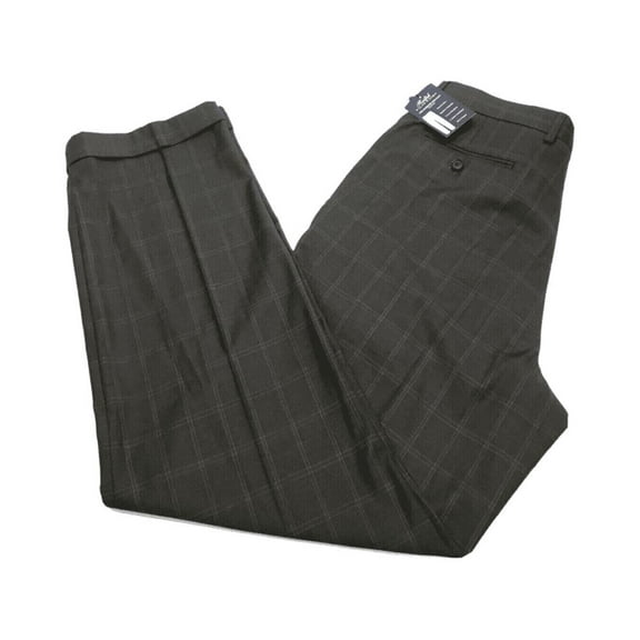 $79.50 Lauren Ralph Lauren Mens Pleated Ultra Flex Dress Pants, Olive, Sz 42X30