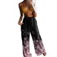 thumbnail image 5 of Pantalones de pijama cómodos para mujer, pantalones de yoga de pierna ancha, pantalones sueltos con estampado floral de mariposa, pantalones casuales para correr Fridja  hfkajh99025, 5 of 5