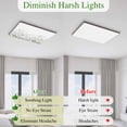 thumbnail image 5 of White Floral Magnetic Fluorescent Light Covers for Ceiling Lights 2x4Ft, Vintage Botanicals Blossom Motif Spring Office Classroom Kitchen Drop Ceiling Light Covers Lighting Filters Shade Panel 3Packs, 5 of 9