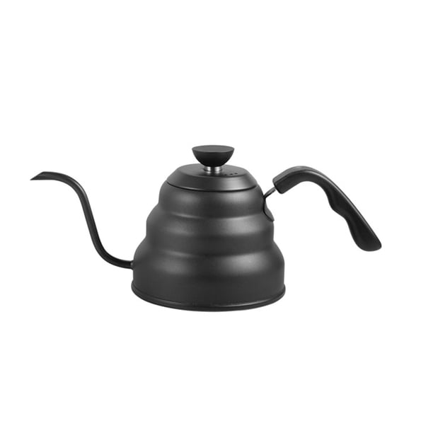 Playa Kettle Pour sobre tetera de goteo de café robusto grueso 1L 1.2L Pote de agua Handheld Cafe Pots para el restaurante Home Bar Utiliza Negro 1000ml sidaley HA011206-03B