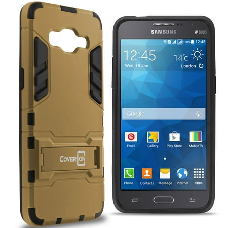 CoverON Samsung Galaxy Grand Prime / Go Prime Case, Shadow Armor Series Hybrid Kickstand Phone Cover