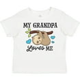 thumbnail image 3 of Inktastic My Grandpa Loves Me with Sloth and Hearts Boys or Girls Toddler T-Shirt, 3 of 5