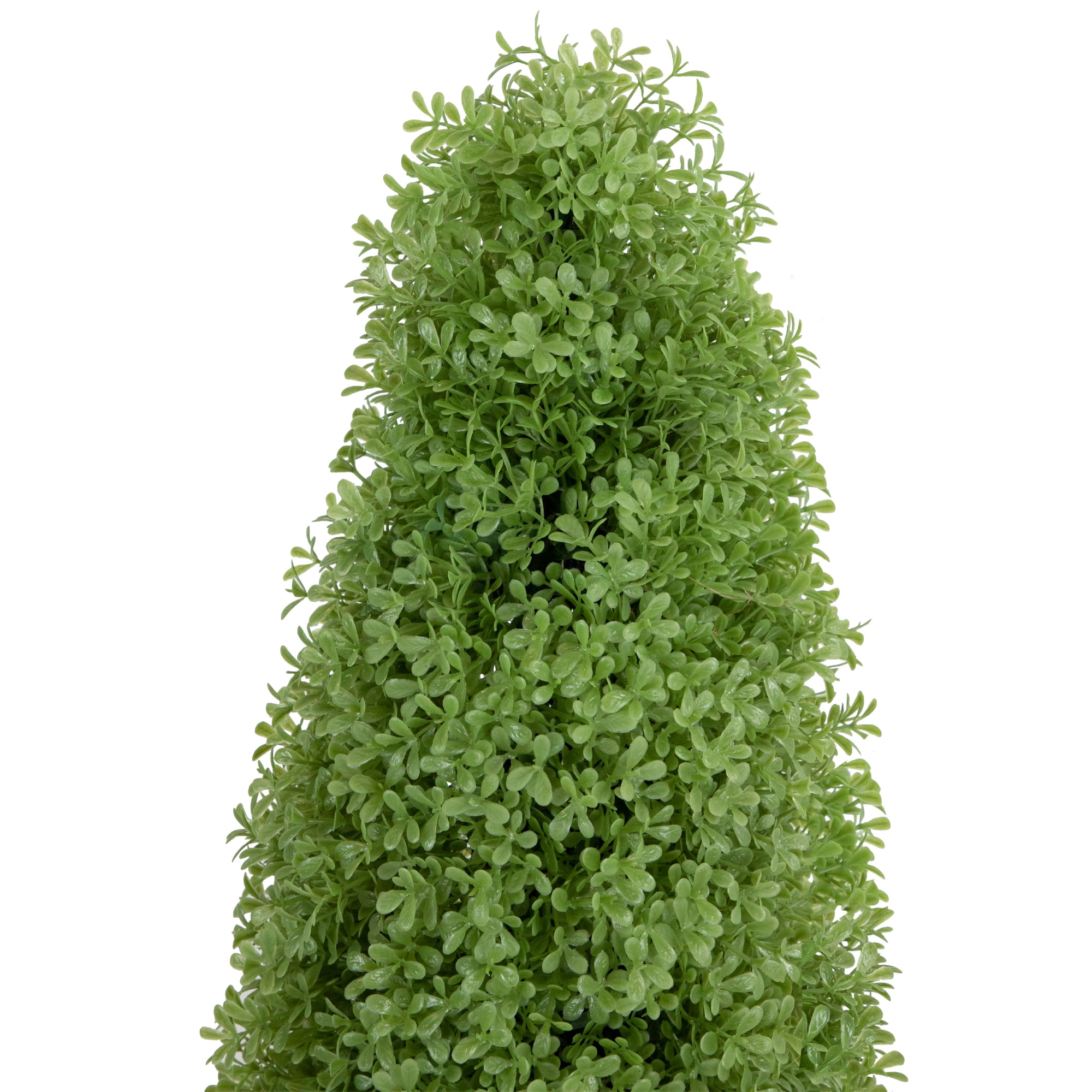 4' Artificial Boxwood Cone Topiary Tree with Round Pot  Unlit - 13