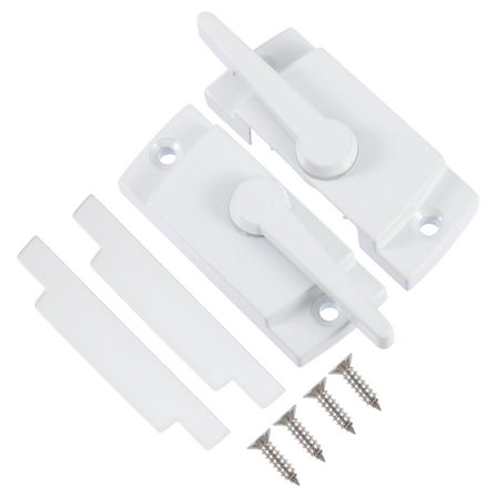 WRITWAA 2 Sets Window Sash Lock Stainless Steel Security Lock for Homeowners and Safety
