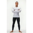 thumbnail image 4 of DEVOPS 3 Pack Men's Athletic Long Sleeve Compression Shirts (2X-Large, White/White/White), 4 of 7