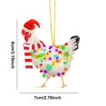 thumbnail image 3 of ShaoXinWan Christmas 2D Acrylic Hanging Ornaments, Flat Printed Festive Pendant, Decorative Hanging Decor for Car Rearview Mirror Christmas Tree Home Window & Wall Holiday Decorations, 3 of 9