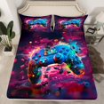 thumbnail image 2 of Homewish 3D Game Console Full Size Sheets for Kids, Futuristic Gamepad Bed Sheets, Artwork Watercolor Sheet Sets, Breathable Home Decor, 4 Pieces, 2 of 7