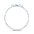 thumbnail image 2 of Rosec Jewels Lab Grown Emerald Promise Ring for Women - Baguette Emerald 3 Stone Ring - AAAA Quality Certified, 925 Sterling Silver, US 4.50, 2 of 8