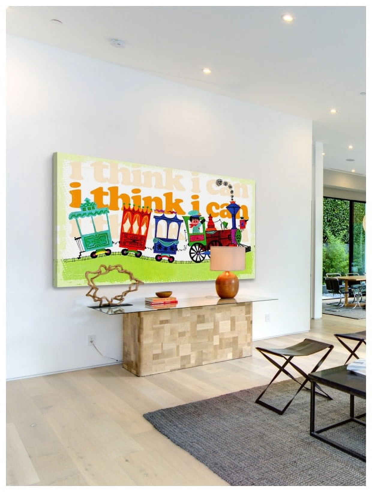 Marmont Hill Inc Marmont Hill 'I Think I Can' by Curtis Painting Print on Canvas - Multi-color