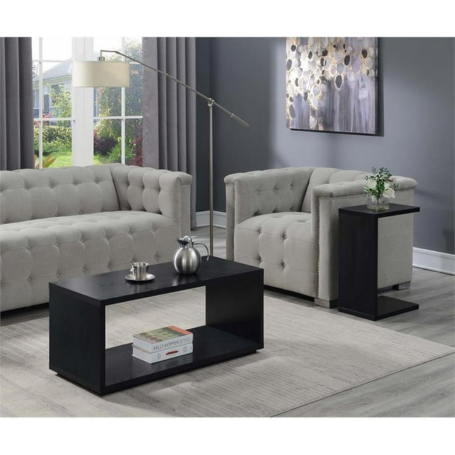 Convenience Concepts Northfield Admiral Coffee Table in Black Wood